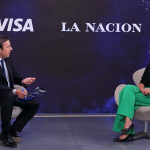 (2)José del Rio (LANACION) y Gabriela Renaudo (VISA)